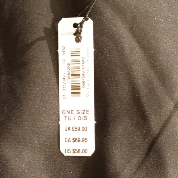 Victoria Secret black robe/swim suit cover up OS - Picture 6 of 7